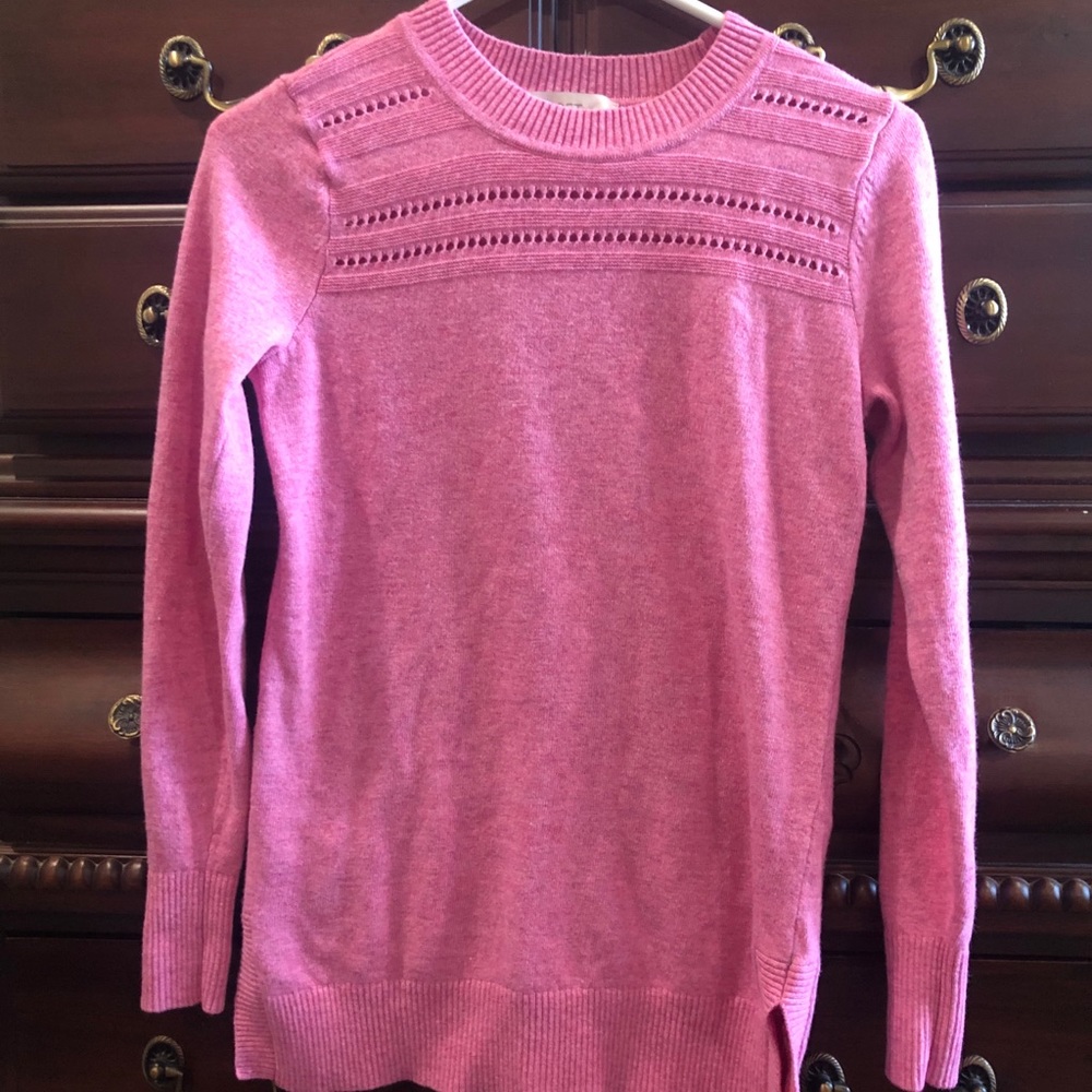 NWOT Ann Taylor Loft pink sweater